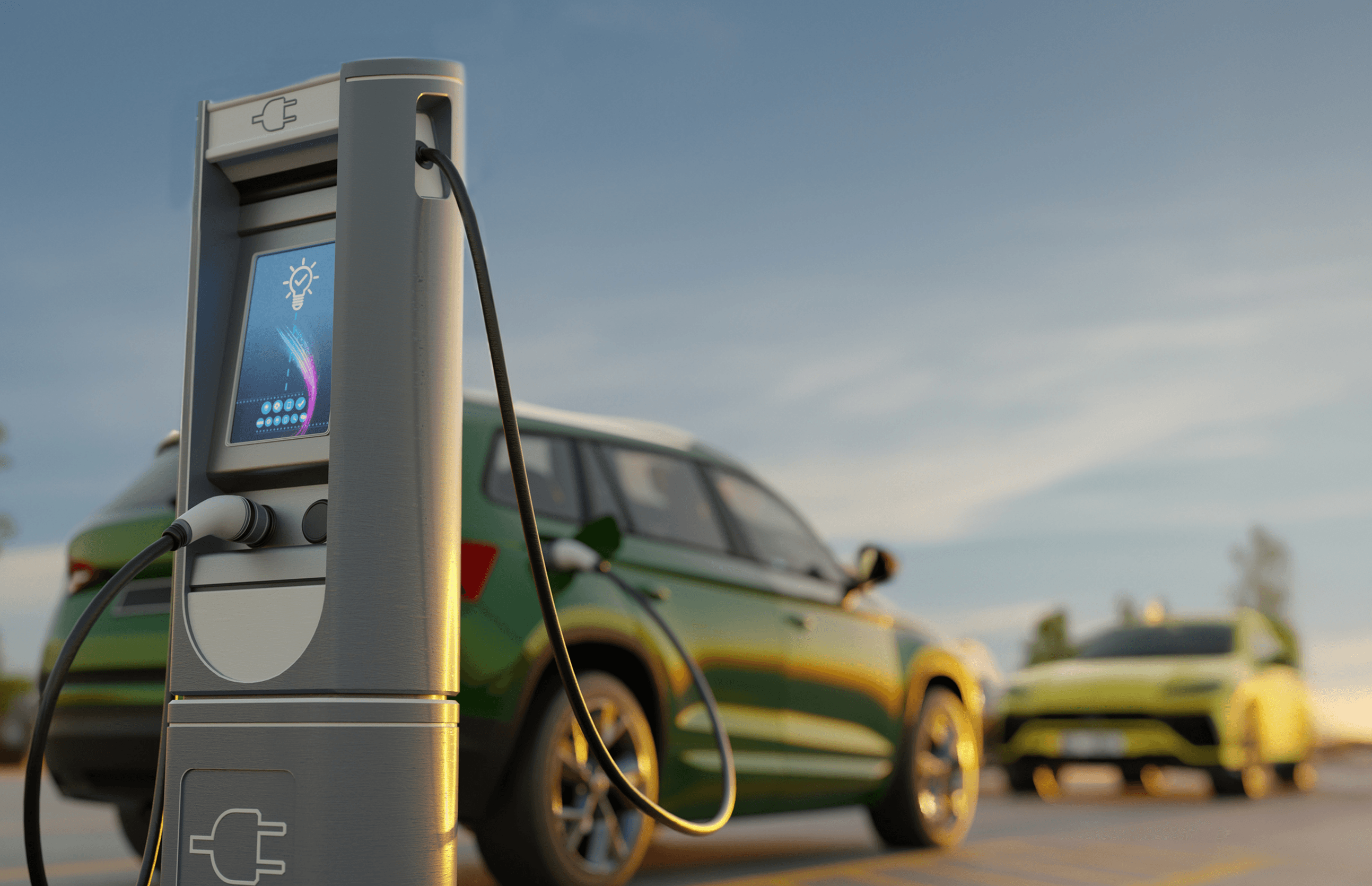 charging points and electric cars